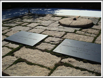 Arlington National Cemetery:  John F. & Jackie Kennedy Gravestones