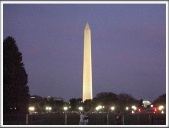 Washington Monument at Evening