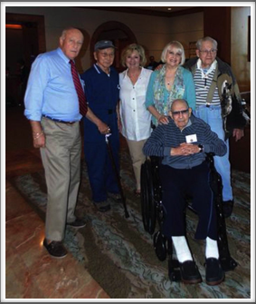 2015 New Orleans Reunion -  “Kriegy Group Photo” with Pat Waters, Kriegy Jimmie Kanaya, Martha Waters, Evie & Kriegy Alan Dunbar, Kriegy Herm Littman